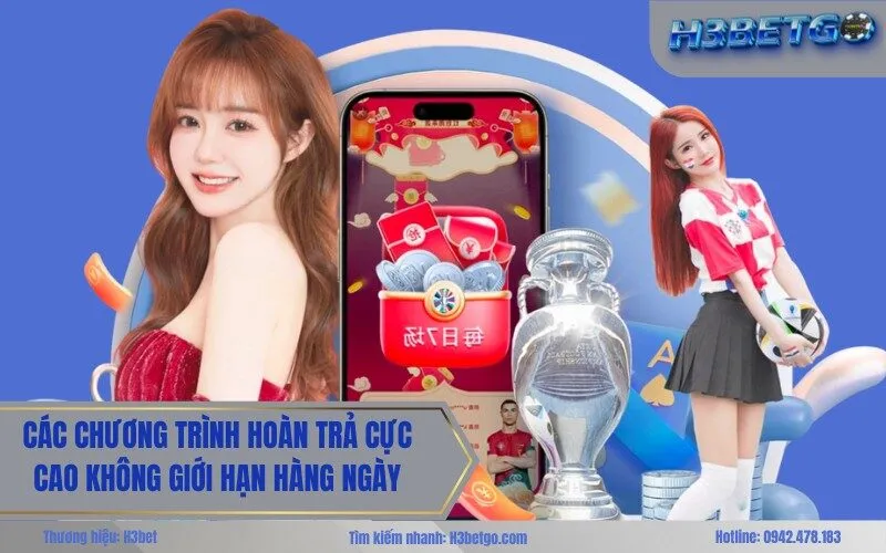 Các chương trình hoàn trả cực cao không giới hạn hàng ngày