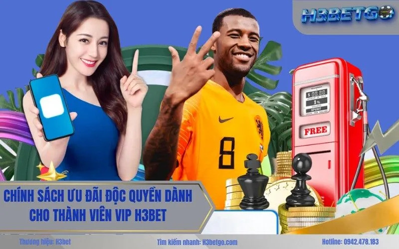 Chính sách ưu đãi độc quyền dành cho thành viên VIP H3bet