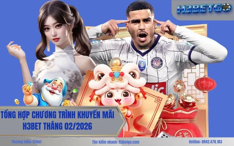 Tổng hợp chương trình khuyến mãi H3bet tháng 022026